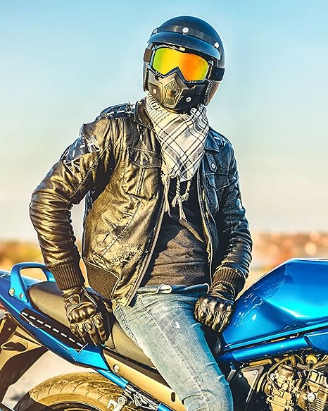 2 in 1 Motorcycle Helmet Goggles