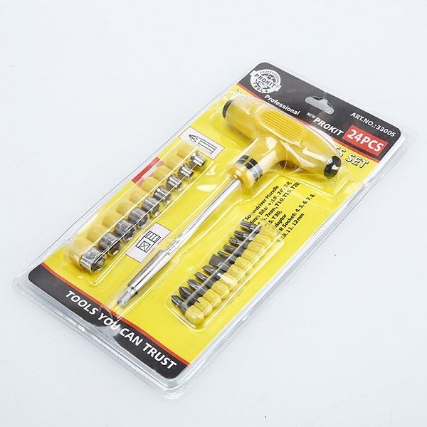 T-Tool Branded Kit Of 24 Screw Driver
