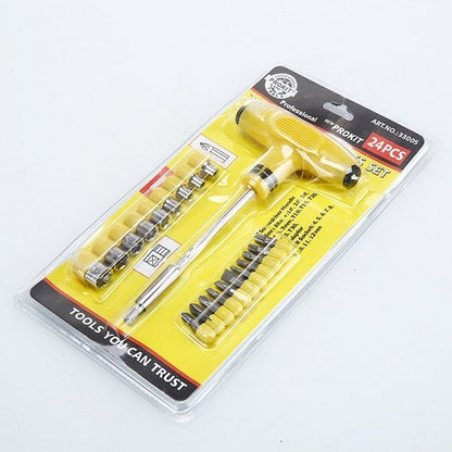 T-Tool Branded Kit Of 24 Screw Driver