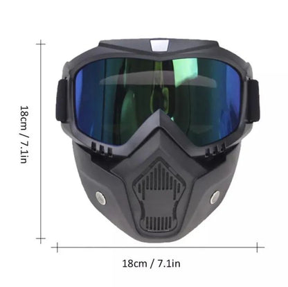 2 in 1 Motorcycle Helmet Goggles