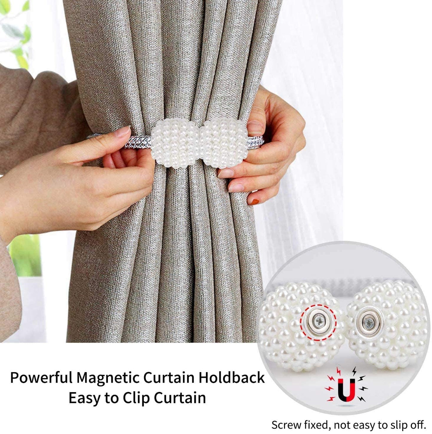 Magnetic Tieback Curtains Holder