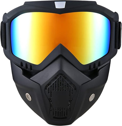 2 in 1 Motorcycle Helmet Goggles