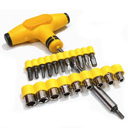 T-Tool Branded Kit Of 24 Screw Driver