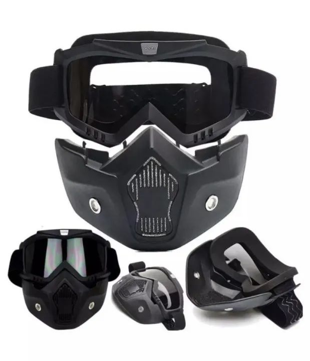 2 in 1 Motorcycle Helmet Goggles