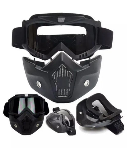 2 in 1 Motorcycle Helmet Goggles
