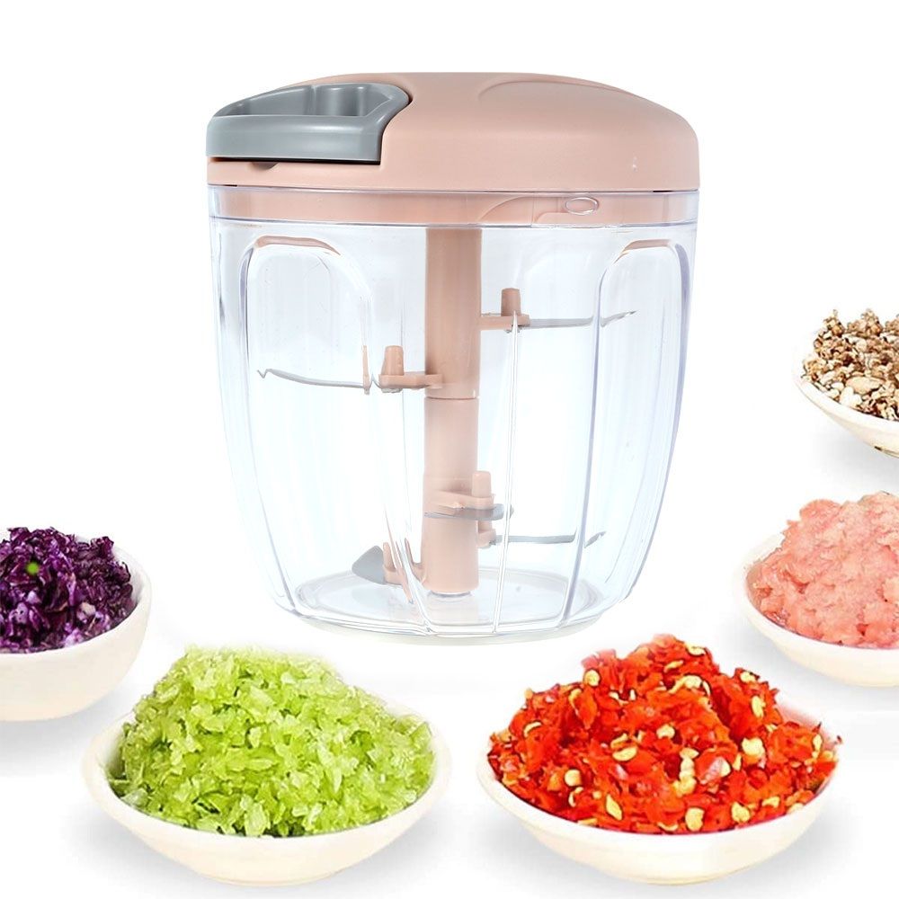 Manual Vegetable Chopper Cutter 5 blades
