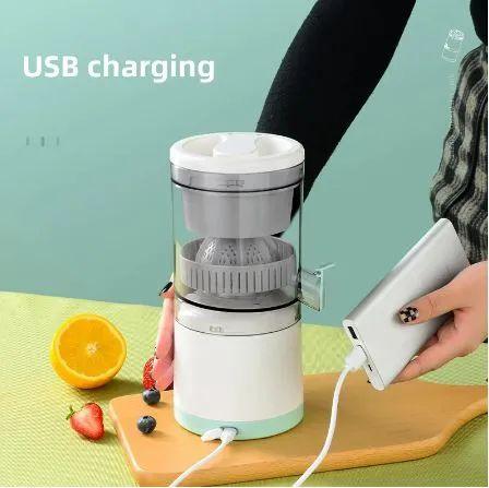 Orange Portable Electric Juicer